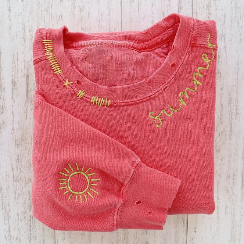 Personalized Beautiful Sign Embroidery Sweatshirt