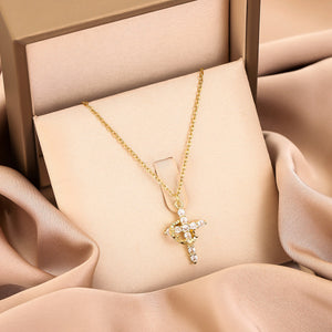 Crown Cross Necklace