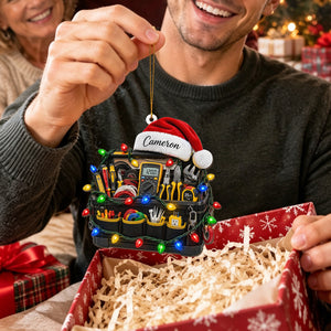 Personalized Electrician Tool Bag Christmas Ornament – Electrician Gift