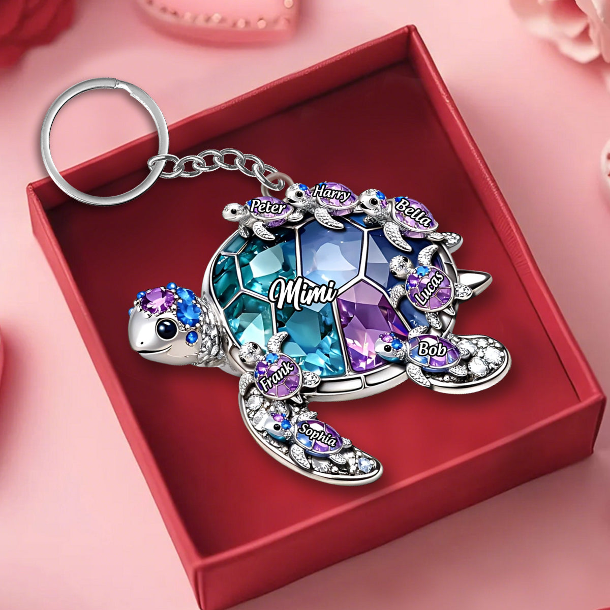 Custom Shaped Acrylic Keychain - Personalized Mother's Day Birthday Gifts For Mom, Grandma