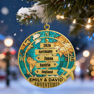 Destination Of All Year - Personalized Custom Acrylic Ornament