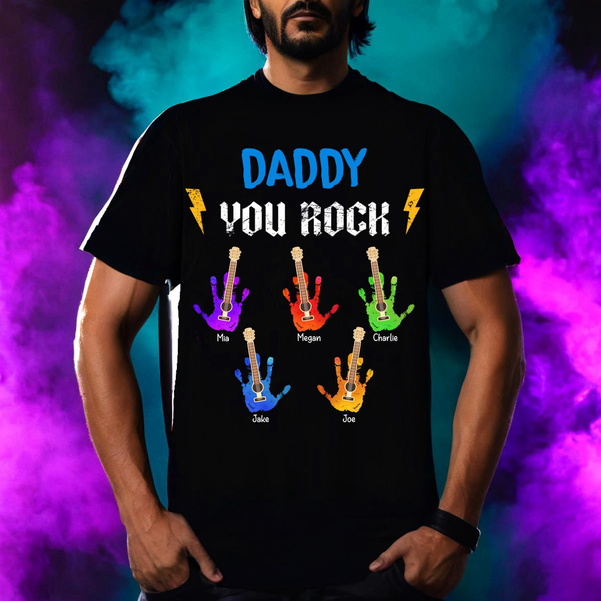 Grandpa You Rock - Personalized Pure Cotton T Shirt