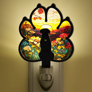 Dog Loss - Personalized Wood And Acrylic Night Light