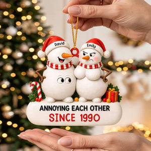 "Annoying Each Other Since" – Personalized Acrylic Hanging Ornament | Gift For Couples