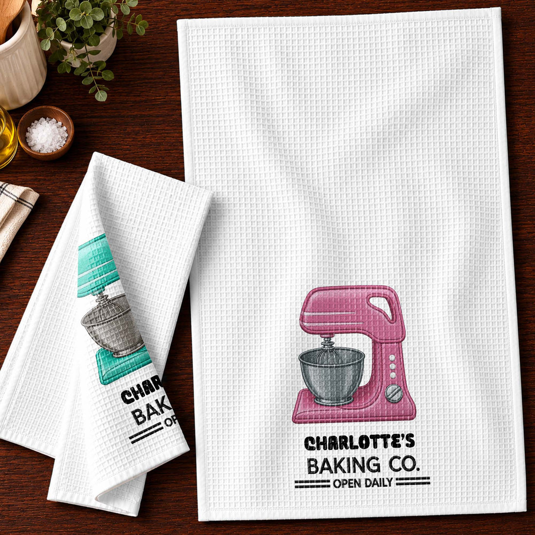 Personalized "Baking Co." Kitchen Towel – Gift For Bakers & Baking Lovers
