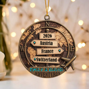 Destination Of All Year - Personalized Custom Shape Wooden Ornament