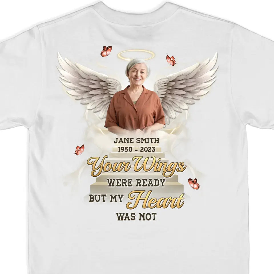 Custom Photo Always In My Heart - Memorial Personalized Unisex T-shirt