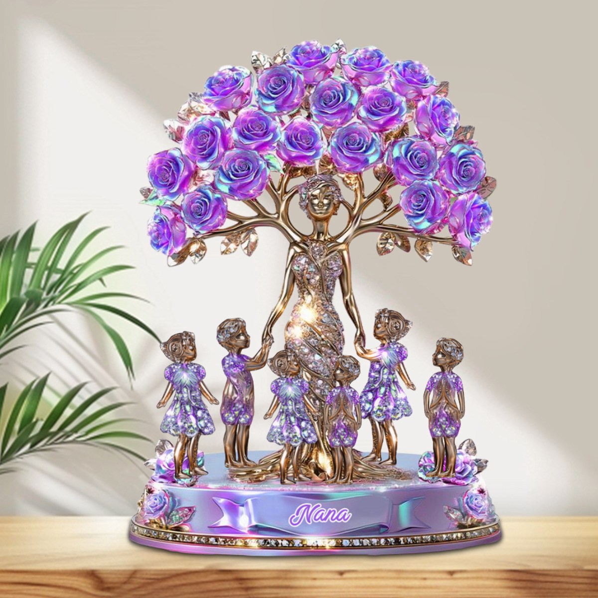 The Love Between Mother And Her Kids - Personalized Custom Shaped Acrylic Plaque