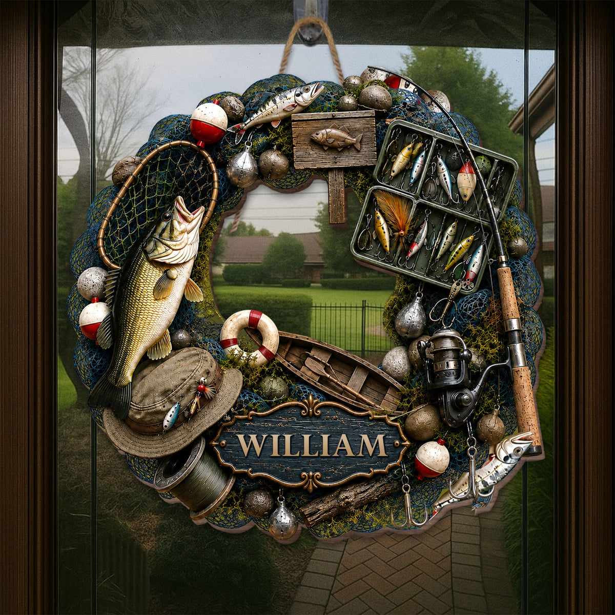 "A Life Spent Fishing" – Personalized Wood Sign | Gift For Fishing Lovers & Anglers