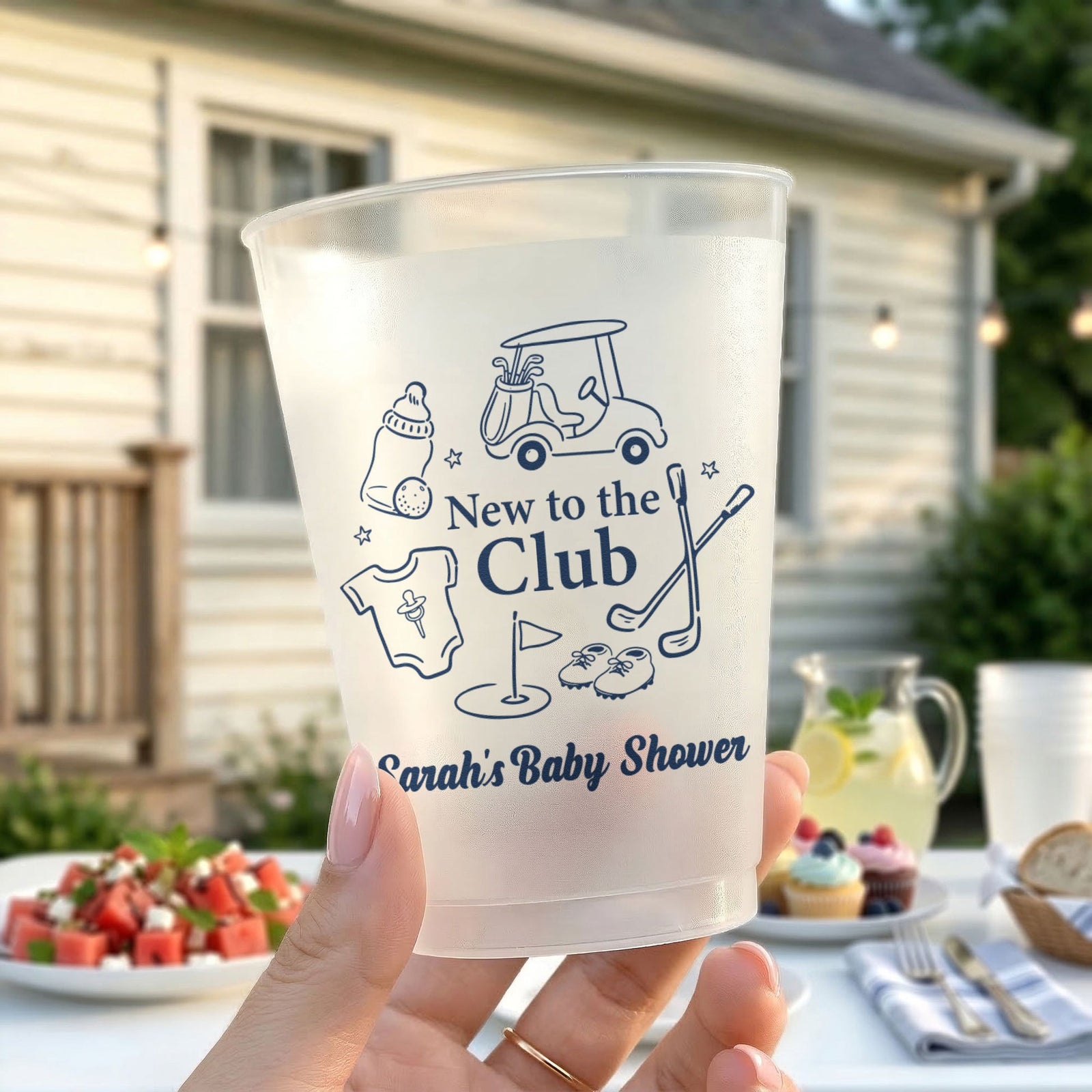 Personalized Golf Baby Shower Cups – Custom Party Favors