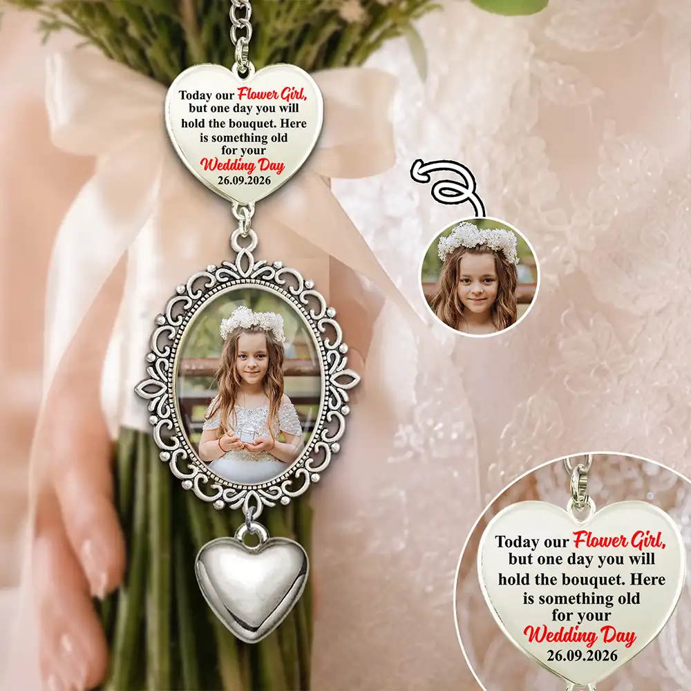 "Something Old" Custom Photo Wedding Charm – Personalized Keepsake For Your Wedding Day