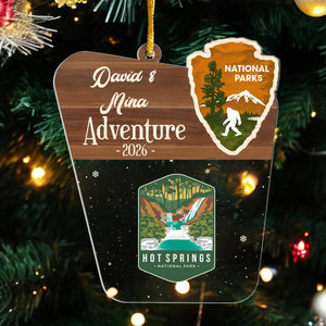 "Adventure National Parks" – Personalized Acrylic Ornament | Photo Keepsake For Adventure Lovers & Park Trips