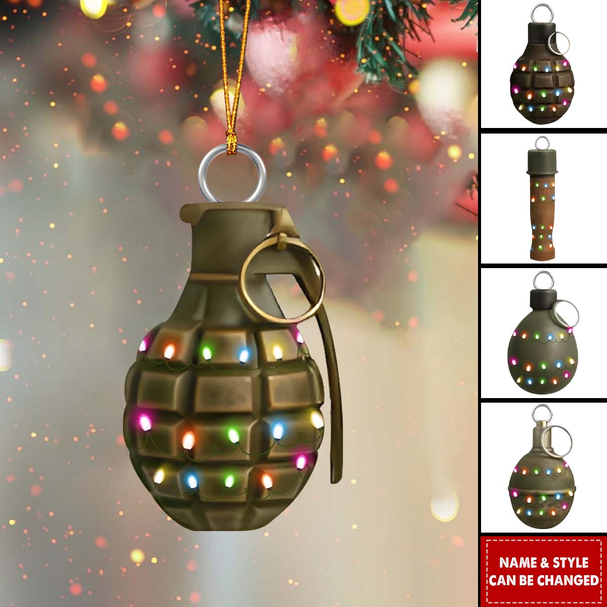 Personalized Christmas Ornament, An Unique Christmas Gift For Military Enthusiasts