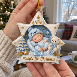 Born For Christmas Magic – Personalized Acrylic Christmas Ornament | Custom Holiday Keepsake Gift