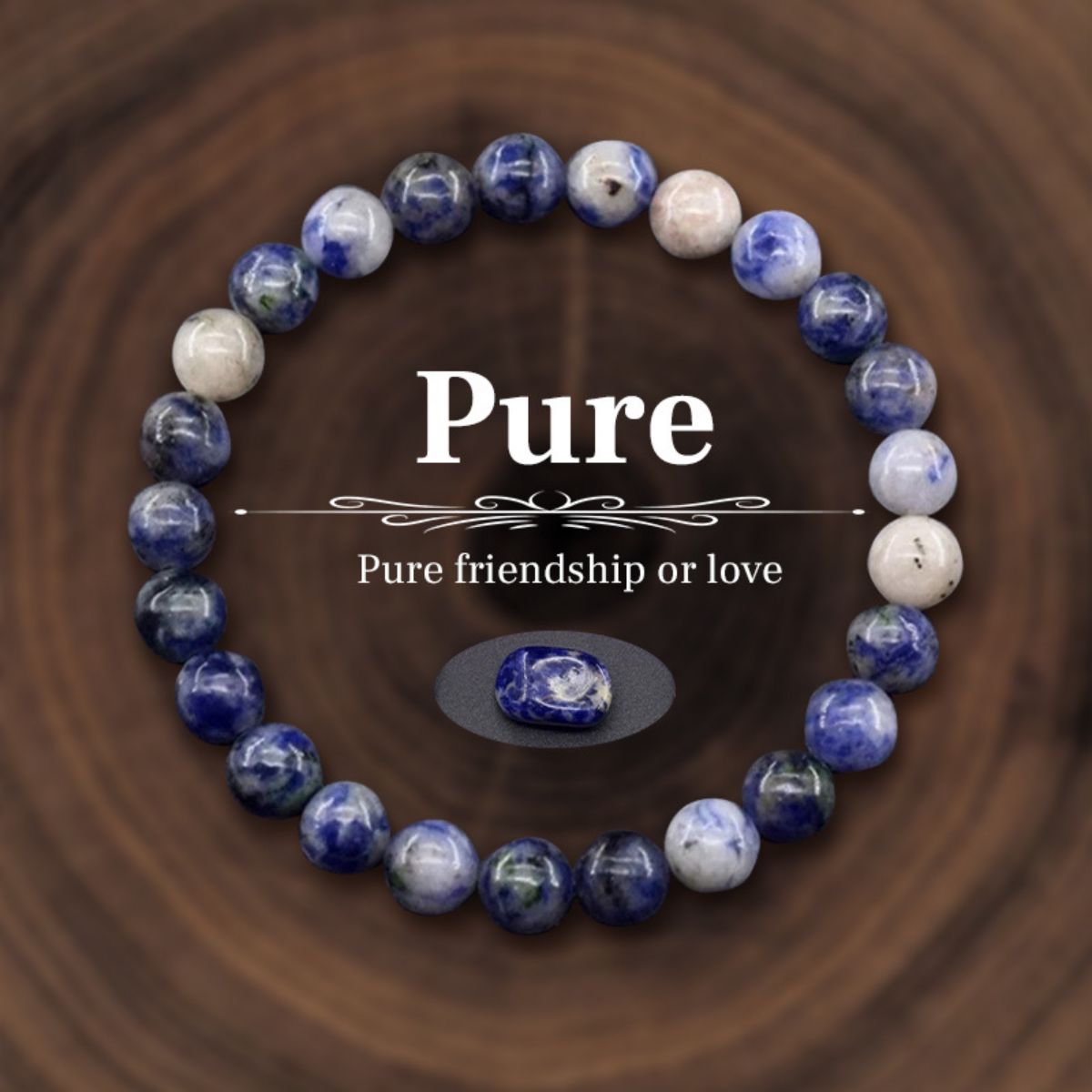 Fashion Natural Stone Beaded Bracelets Healing Stone Bracelet Energy Jewelry Gifts
