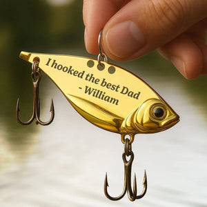 Best Catch Of My Life - Family Personalized Custom Engraved Fishing Lure For Dad