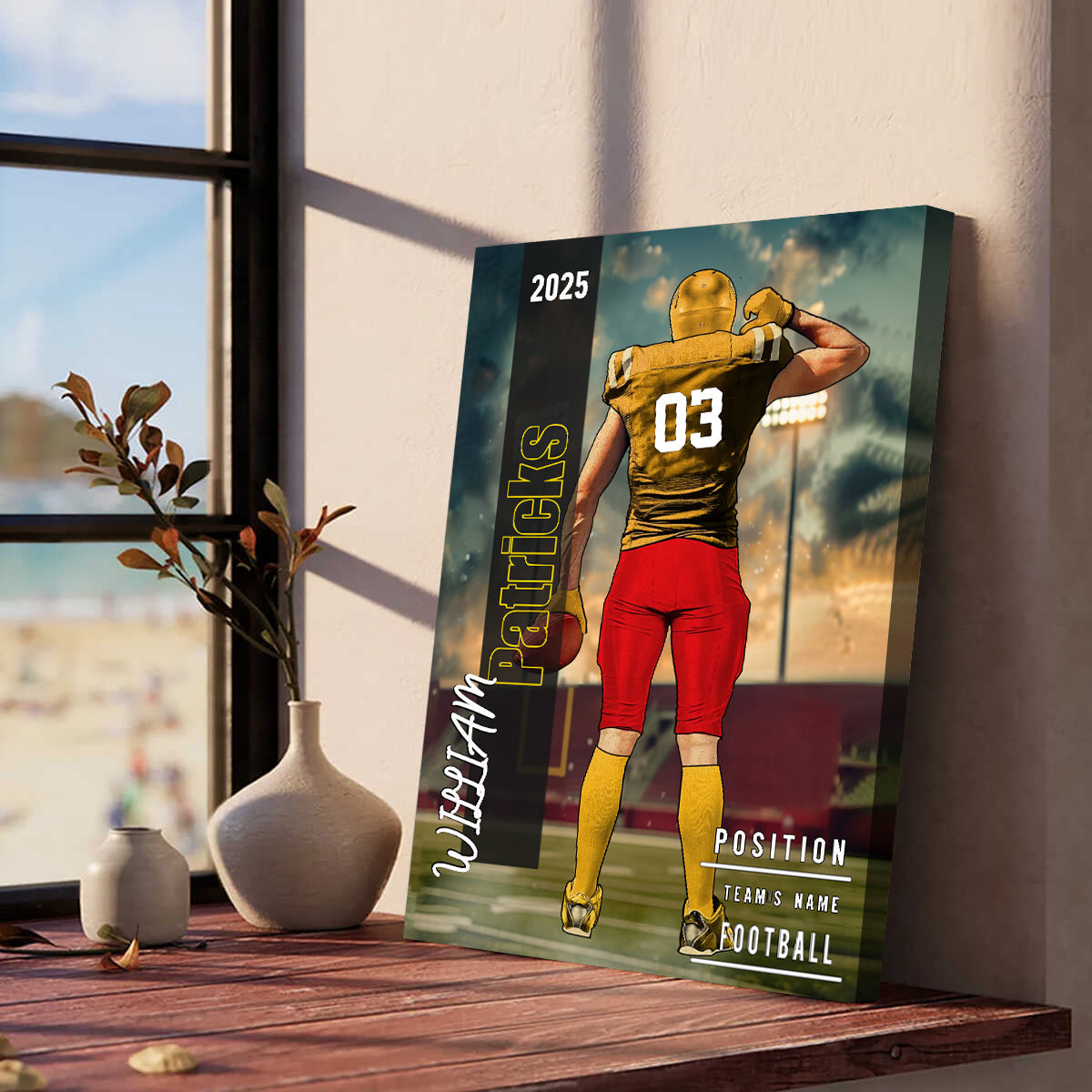 Any Name, Number, Team... - Personalized Football Poster