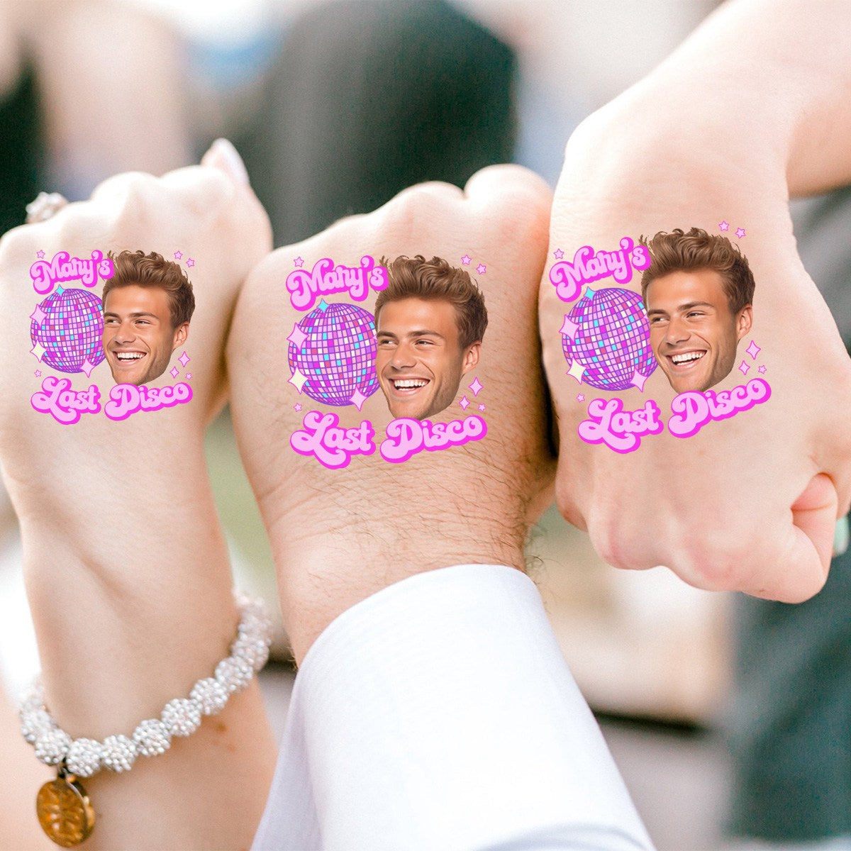 Personalized Tattoo-Custom TemporaryTattoo, Bachelorette Party Favor