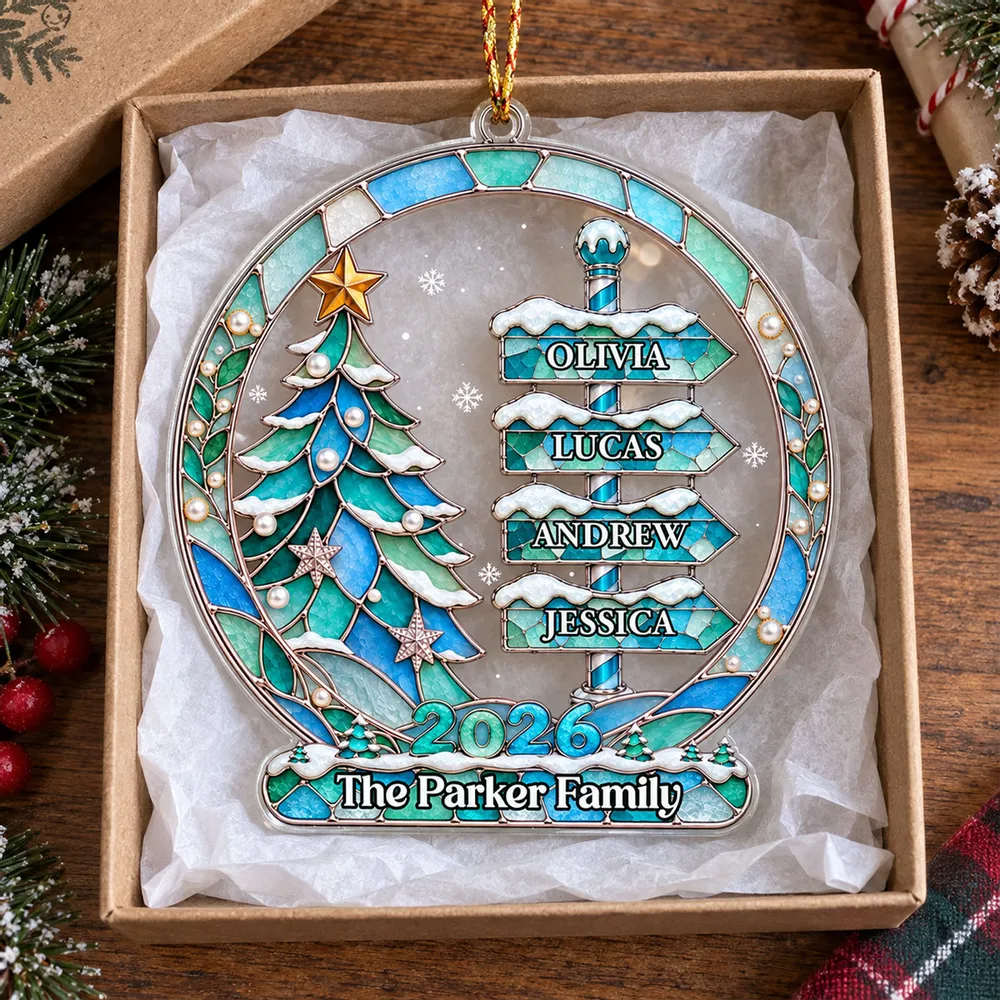 "My Family, My Love" – Personalized Acrylic Ornament | Heartfelt Keepsake For Families