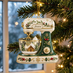 Personalized Stand Mixer Acrylic Ornament – Custom Kitchen Mixer Christmas Keepsake | Baking Gift For Bakers
