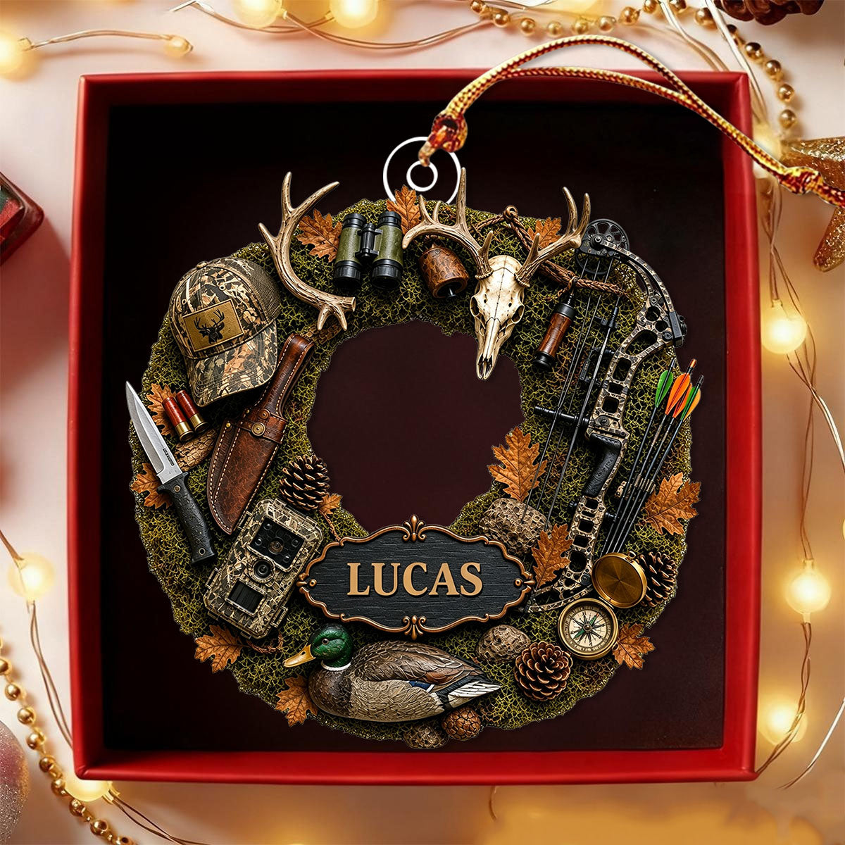 "Hunting Is A Way Of Life" – Personalized Christmas Acrylic Hanging Ornament | Gift For Hunting Lovers