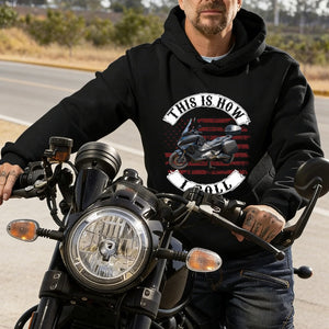 This Is How I Roll - Upload Vehicle Photo For Biker Personalized Pure Cotton Hoodie
