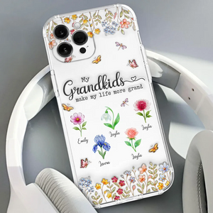 Personalized 3D Inflated Effect Phone Case – "Make Life More Grand With Lovely Kids"