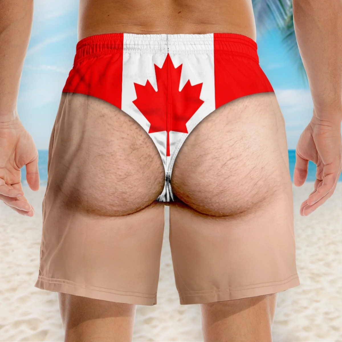 Summer Vacation Gift For Men – Personalized "Hello Summer Fun" Custom Funny Swim Trunks