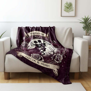 'Til Death Do Us Part" – Gothic Personalized Blanket | Gift For Couples