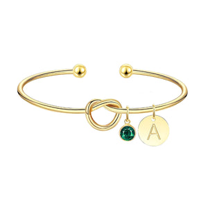 Personalized Knot Bracelet Gift For Her, Best Friend Gift, Maid of Honour Gifts, Sister Birthday Gift