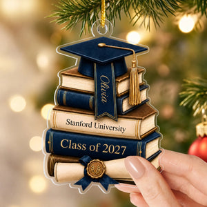"A Meaningful Gift For The Journey Ahead" – Personalized Acrylic Ornament | Graduation Gift For Class Of 2027