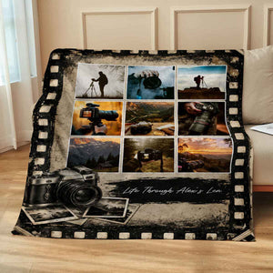 Personalized Photographer Blanket – Custom Photography Portfolio Blanket | Gift For Photographers