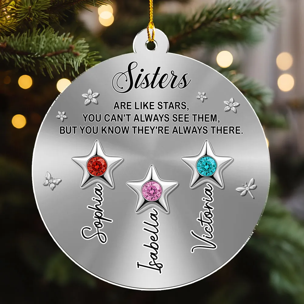 The Stars Are Always There – Personalized Ornament | Custom Name Remembrance Keepsake