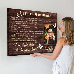 Personalized Canvas Prints, Custom Photo And Name, Memorial Gift, Sympathy Gifts, Remembrance Gifts, Remembrance Gifts