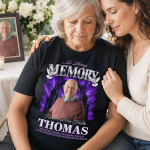 "In Loving Memory" Custom Photo Shirt – Personalized Memorial Gift | Sympathy Keepsake & Celebration of Life
