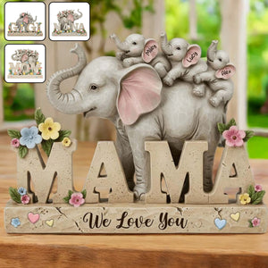 We Love You - Personalized Mother Custom Shaped Acrylic Plaque