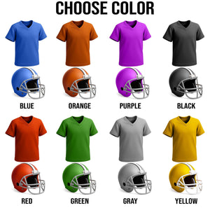 Personalized American Football Glass Ornament - Christmas Gift For Football Player