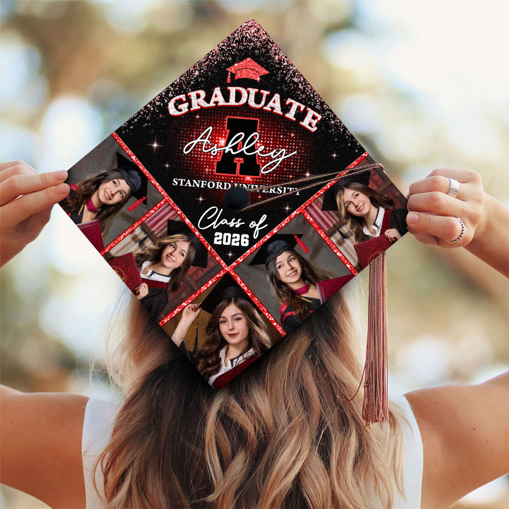 Personalized Custom Name Graduation Cap Topper Class Of 2026 - Decorations For Grad Cap