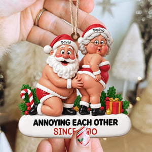 "Annoying Each Other Since" – Custom Wood Ornament | Gift For Couples