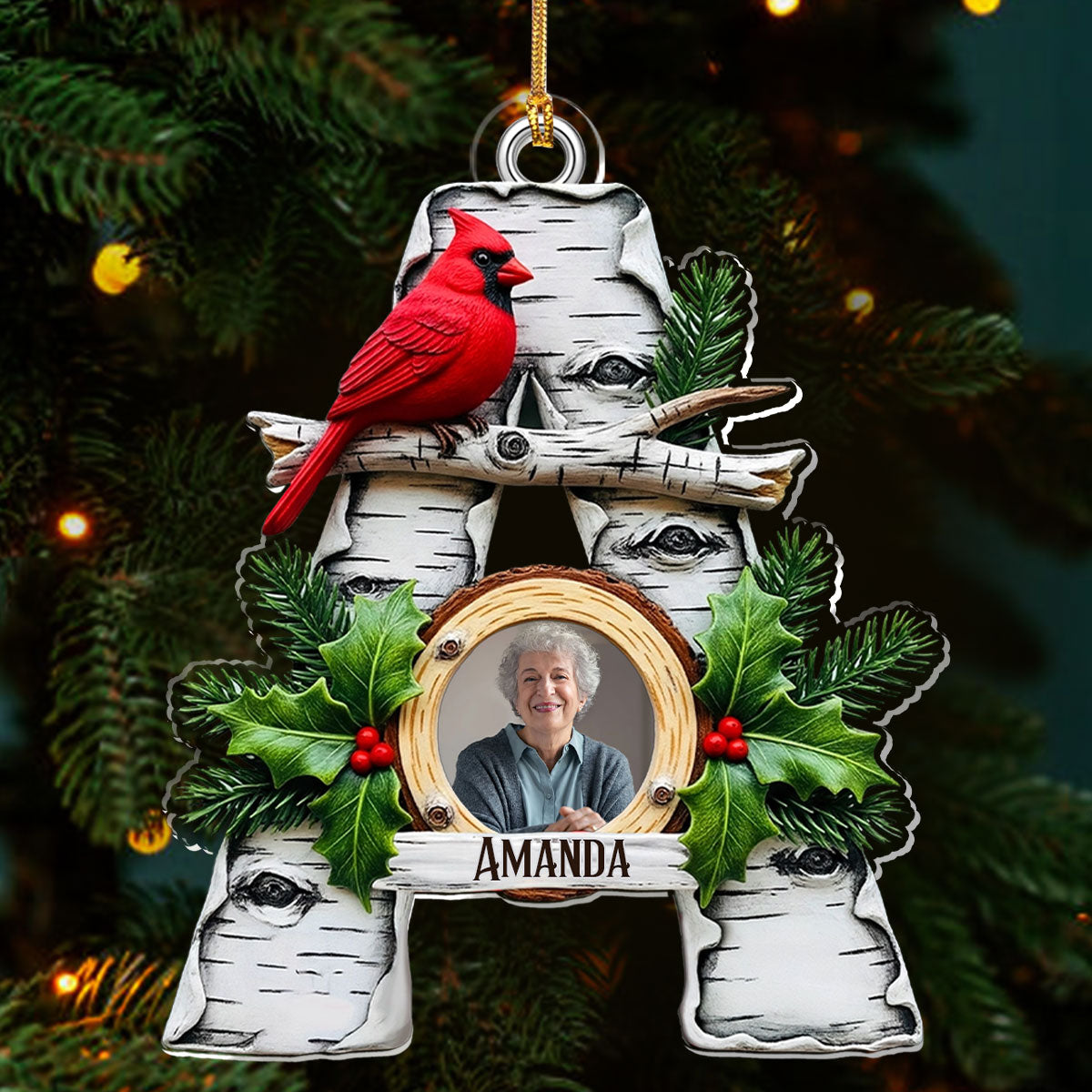 When Cardinals Appear, Angels Are Near - Personalized Acrylic Ornament