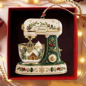 Personalized Stand Mixer Acrylic Ornament – Custom Kitchen Mixer Christmas Keepsake | Baking Gift For Bakers