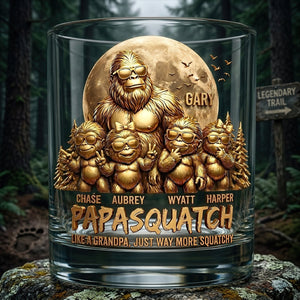 Personalized "King Of The Forest" Dad Whiskey Glass – Gift For Dad