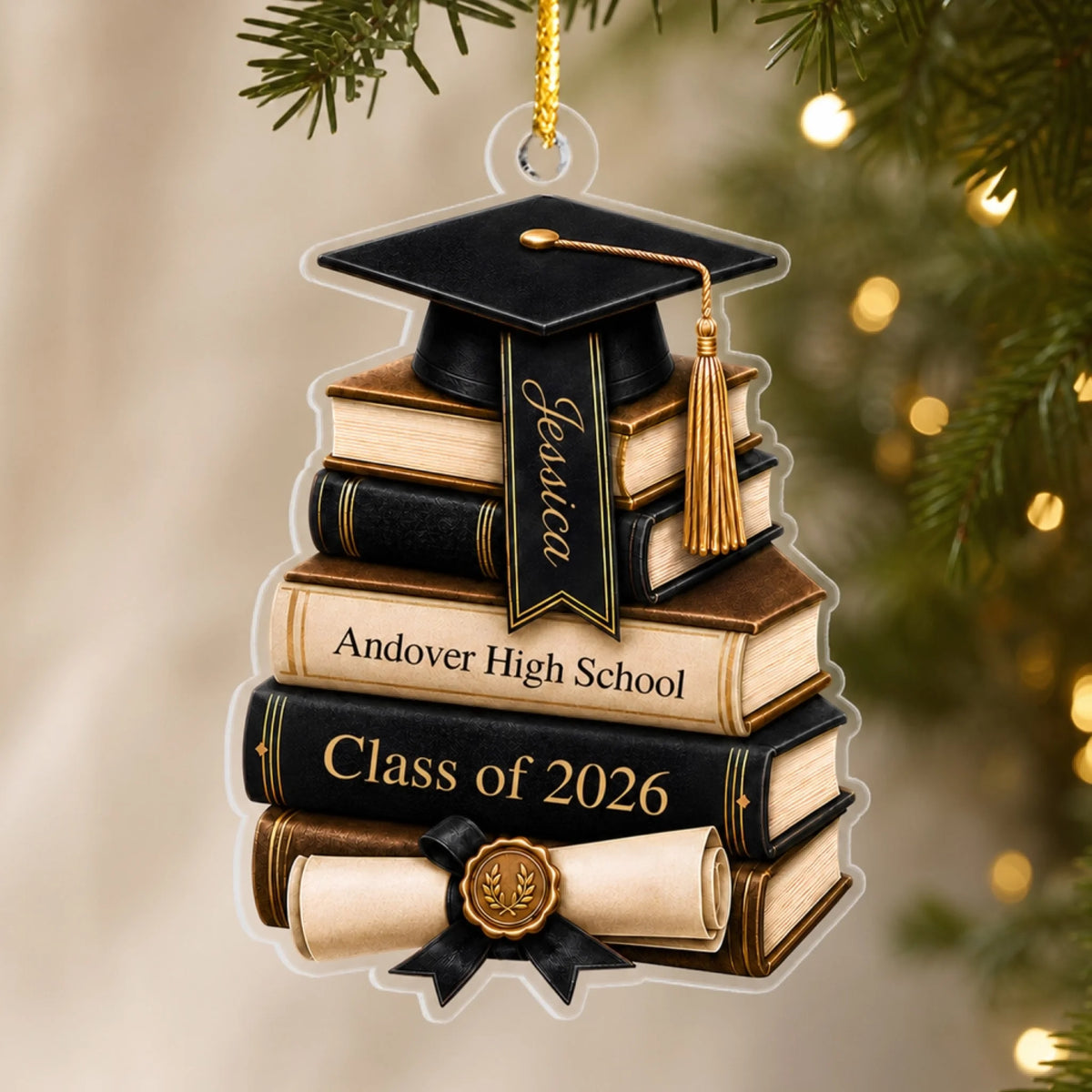 "A Meaningful Gift For The Journey Ahead" – Personalized Acrylic Ornament | Graduation Gift For Class Of 2027
