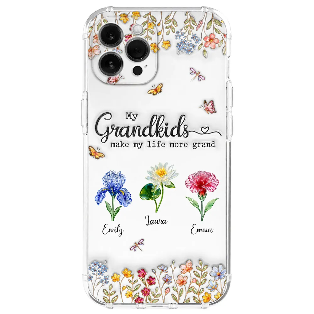 Personalized 3D Inflated Effect Phone Case – "Make Life More Grand With Lovely Kids"