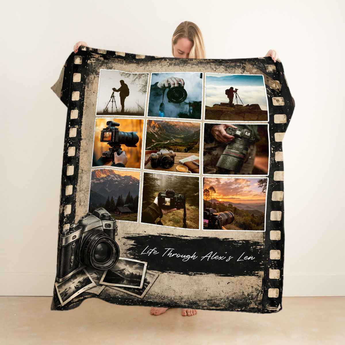 Personalized Photographer Blanket – Custom Photography Portfolio Blanket | Gift For Photographers