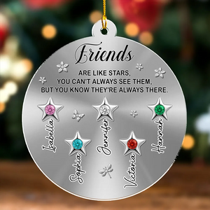 The Stars Are Always There – Personalized Ornament | Custom Name Remembrance Keepsake