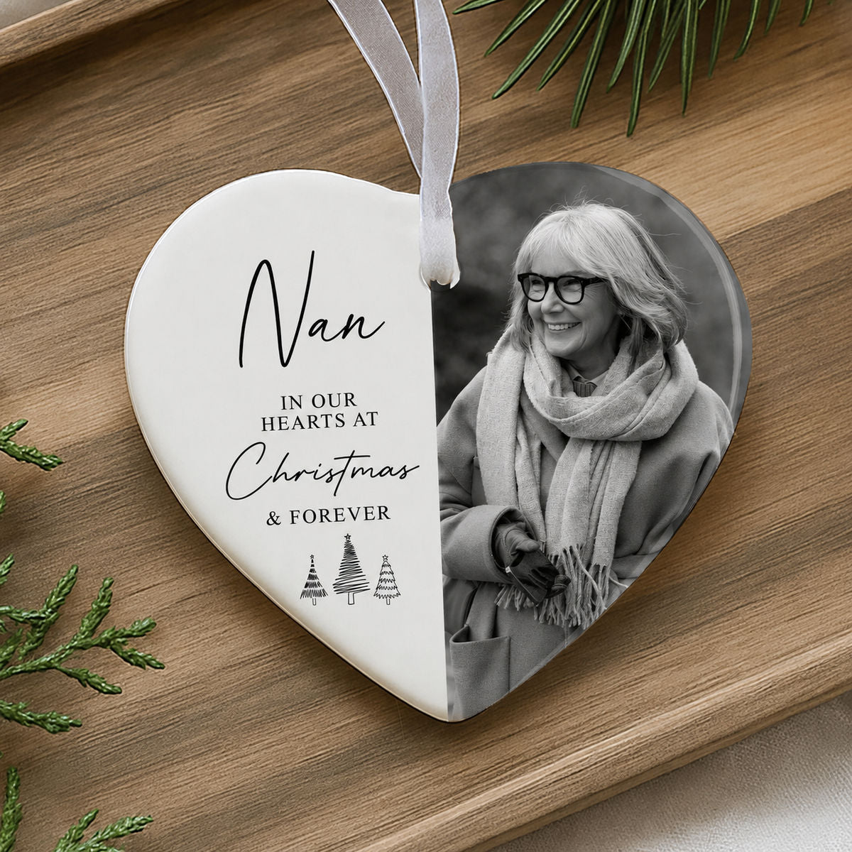 Personalized Photo Memorial Christmas Ornament – In Loving Memory Remembrance Keepsake | Sympathy Gift For Loss Of A Loved One