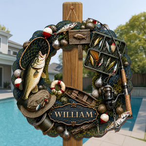 "A Life Spent Fishing" – Personalized Wood Sign | Gift For Fishing Lovers & Anglers