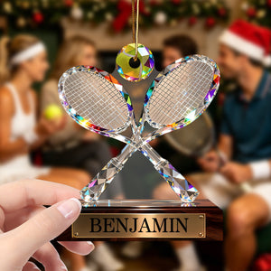 Personalized Tennis Player Christmas Ornament, Gift For Tennis Lover