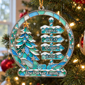"My Family, My Love" – Personalized Acrylic Ornament | Heartfelt Keepsake For Families